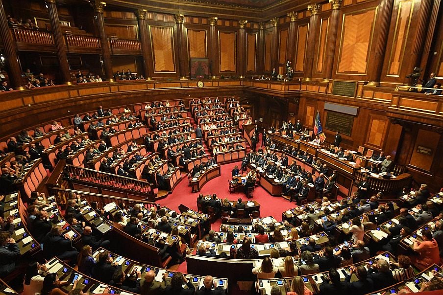 The Italian Senate holds a legislative session 1