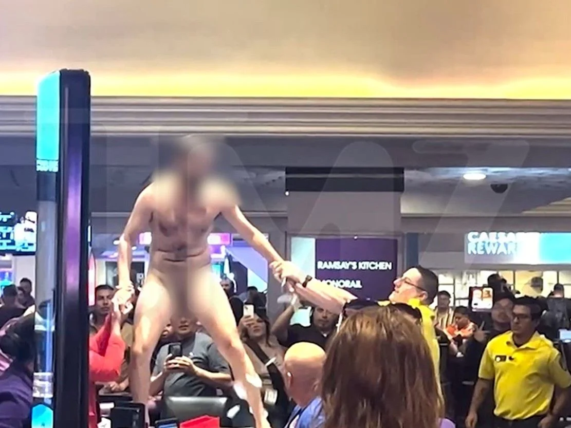 VIDEO:Family of Naked Spinning Man Arrested at Las Vegas Harrah’s Bar Says He Was Drugged
