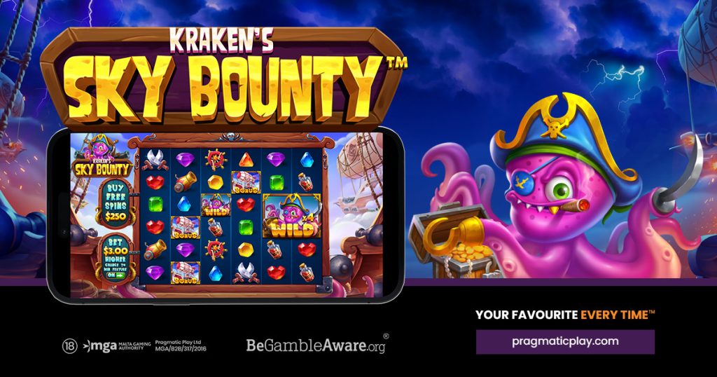Kraken's SKY BOUNTY™ takes Pragmatic Play gaming to new heights.