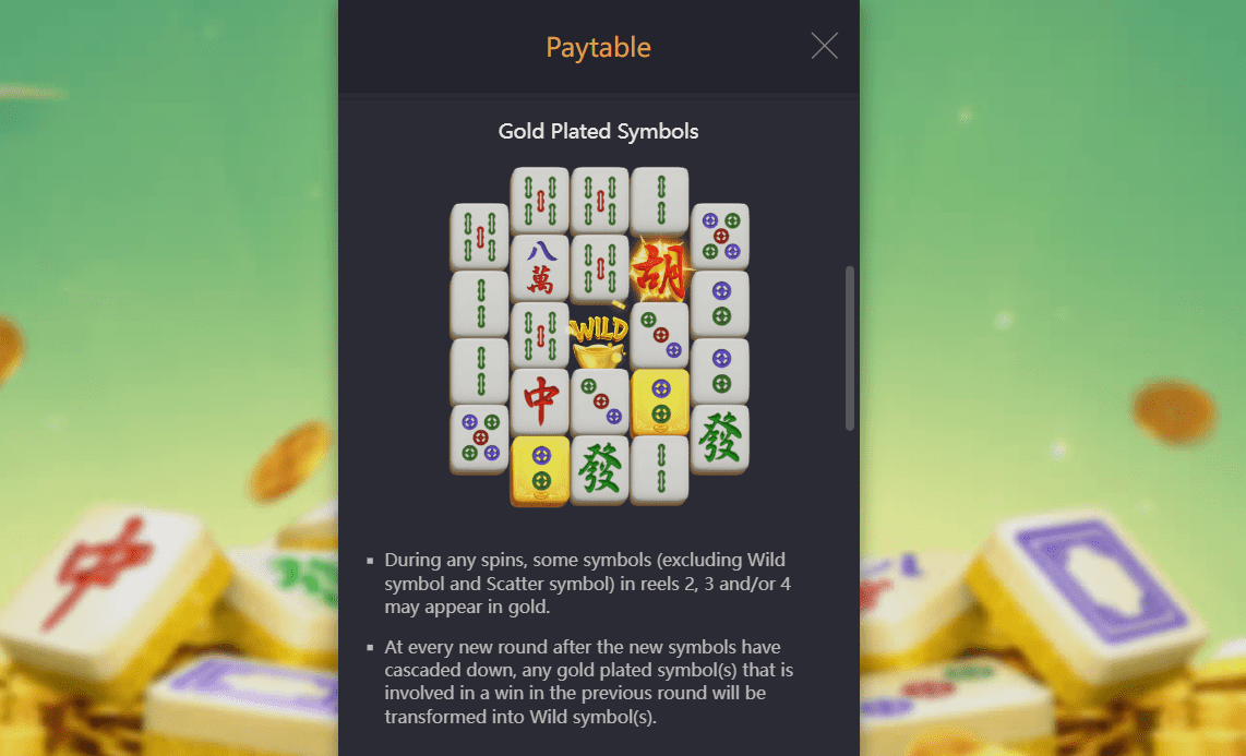 mahjong ways 2 Gold Plated Symbols