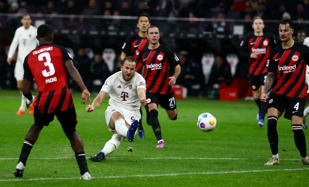 Harry Kane tried several shots during the game but failed to seize the opportunity.