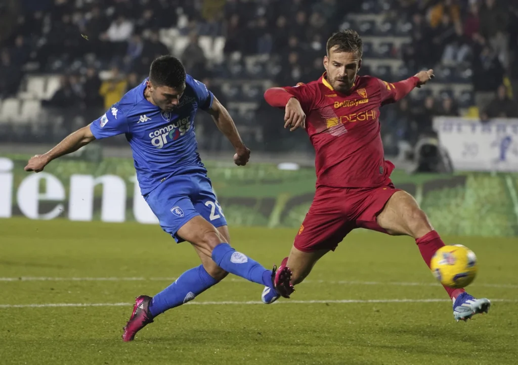 Serie A football match between Empoli and Lecce at Castellani Stadium in Empoli, Italy