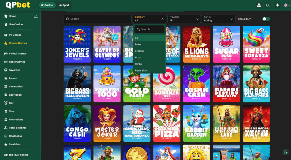 Online Slots at QPBET Online Casino